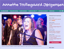 Tablet Screenshot of annettetrollegaard.dk